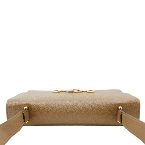 Gucci Zumi Flap Small Grainy Leather Shoulder Bag Brown 576388 - Picture 5 of 14